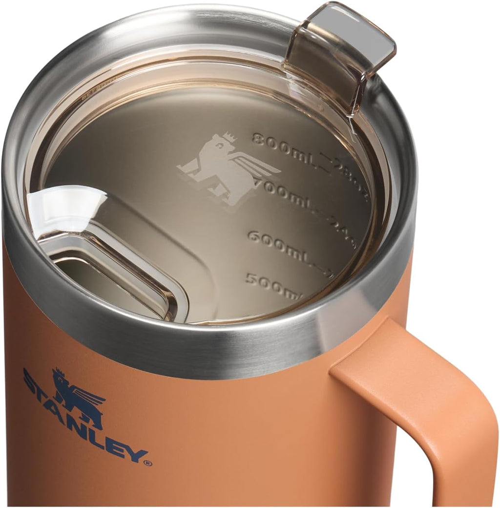 STANLEY Everyday Suburban Mug - 30 oz Insulated Stainless Steel Coffee Cup with Drink Through Lid | BPA-Free - Toast