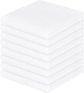 Homaxy 100% Cotton Waffle Weave Dish Cloths - Ultra Soft, Absorbent & Quick Drying | 12x12 Inches, 8-Pack, White