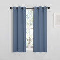 NICETOWN Thermal Insulated Blackout Curtains - Stone Blue, Set of 2, 29x40 Inches | Room Darkening Drapes