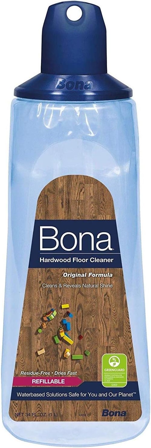 Bona Hardwood Floor Cleaner - Refillable Cartridge, 34 Oz (2 Pack) for Easy Cleaning