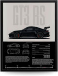 InkFlow Vintage Racing Car Poster - Classic Supercar Wall Art for Boys' Bedroom | 8x10 Unframed Canvas Print
