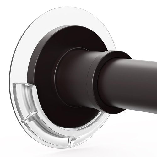 BRIOFOX Shower Curtain Rod Holder Work with All Shower Rod Ends 2.5 inches or Less, Tension Curtain Rod Bracket No Drilling, Adhesive Shower Rod Holder for Almost All Size Rod Heads