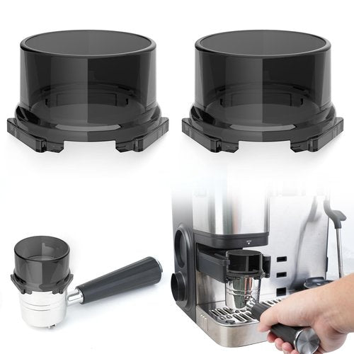 2 Pack Portafilter Funnel for Ninja Luxe Cafe Accessories, Replacement Dosing Ring, Espresso Funnel for Ninja Luxe Café Espresso Machine, Clear