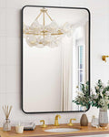 IDEALHOUSE HD Eco-Friendly Bathroom Mirror – Aesthetically Pleasing and Versatile 22 x 30 Inch Vanity Mirror for Over Sink, Available in Varied Sizes, Hangs Horizontally or Vertically, Easy To Install