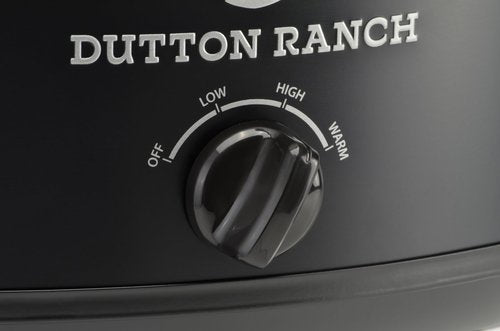 Yellowstone 7-Quart Slow Cooker by Select Brands - Food Warmer with Manual Heat Control & Removable Stoneware - Slow Cooker for Rice, Dips, Parties & More