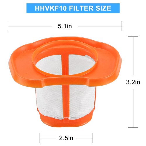 HHVKF10 Filter Replacement Compatible with Black and Decker Hand Vacuum HHVK HHVK515JP07 HHVK320J10 HHVK320J HHVK320J61 HHVK320JZ01 HHVK515J00FF HHVK515JP HHVK415B01,HHVKF10 Filter LUXRILIX