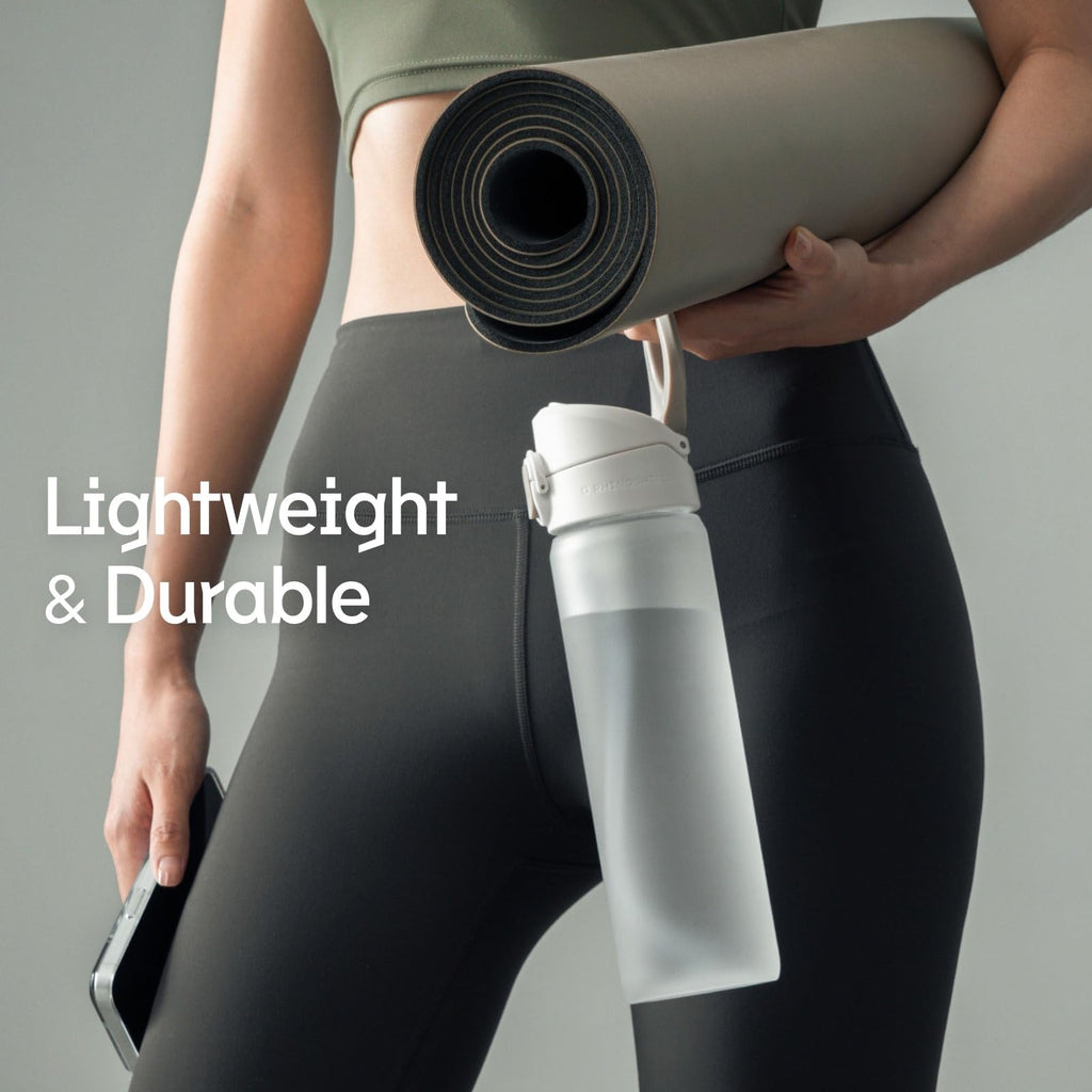 RhinoShield AquaStand Magnetic Bottle 27 OZ | Tritan Water Bottle with Straw Lid, Sport Bottle with MagSafe Compatible Handle, Tripod with Adjustable Angles, Leak Proof, Lightweight - Classic Black