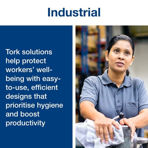 Tork Light Duty Cleaning Cloth Pop-Up Box White W24, Use Wet or Dry, 10 x 120 Cloths, 500176