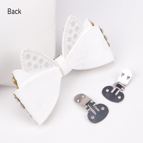 KOOBOOK Sparkly Rhinestone Bow Shoe Clips - Fashionable Shoe Decorations (2 Pcs) for a Dazzling Look