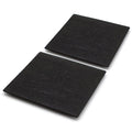 TIKUSAN Serving Platters Sushi Plate Set of 2 Square Plates Made in Japan Ceramic Plates for Dinner Party Restaurant for Appetizer Meat Dessert (Black)