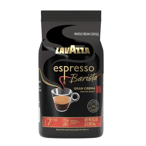Lavazza Espresso Barista Gran Crema Whole Bean Coffee Blend - Medium Roast, 2.2 LB (35.2 Ounce)