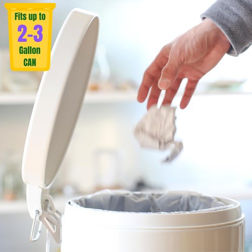 2.6 Gallon Scented Trash Bags with Handles (100 Bags) Small Bathroom Garbage Bags Wastebasket Can Liners for Home Office Bins (Cherry Blossom, 100 ct.)