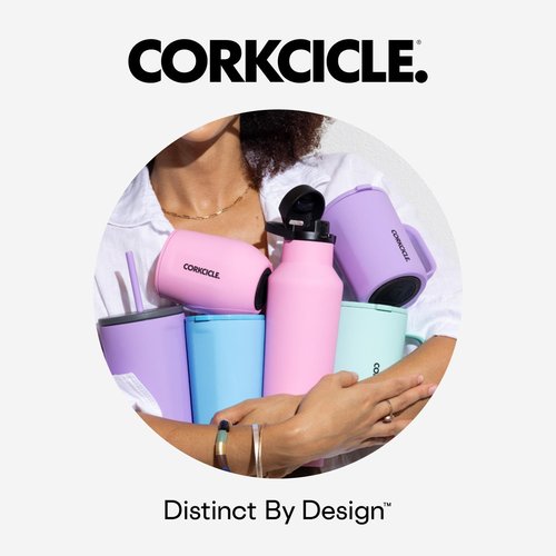 Corkcicle Protein Shaker - Built-In Agitator & Fruit Strainer Lid - 30oz - Captain America