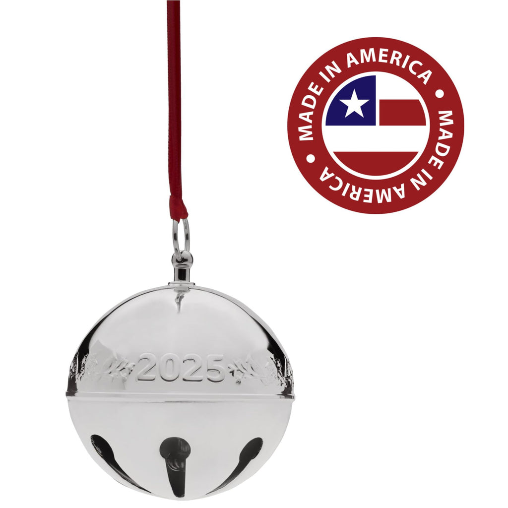 Wallace 2025 Silver Plated Sleigh Bell Ornament 55th Edition