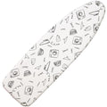 Seiritex Ironing Board Cover and Pad Standard Size 15 x 54 inch, Heat Reflective with Hook and Loop Fasteners, Thick Padding with Elasticized Edges, 3 Layers Iron Board Cover (White)