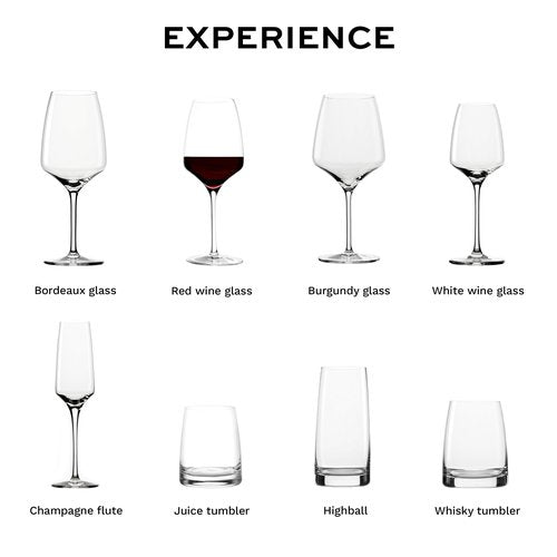 Stölzle Lausitz Red Wine Glasses Experience Set of 6, 15.25 oz – Premium Wine Glasses Ideal for Red Wine – Elegant Crystal Goblets for Maximum Aroma – Dishwasher- & Shock-Resistant