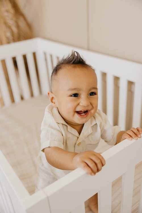 Copper Pearl Premium Knit Baby Crib Sheets for Boys and Girls Breathable and Soft, Fitted Crib Sheets for Standard Baby Mattresses, Clay