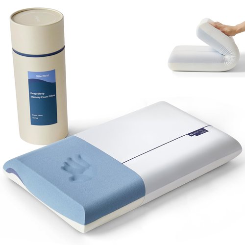 Memory Foam Pillow for Sleeping, Cooling & Adaptive Bed Pillow for Neck Pain Relief & Pressure Relief, Suitable for Side, Back and Stomach Sleeper Cervical Spine Pillow,Comes with breathable pillowcas