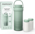 Momcozy 22oz Portable Breast Milk Cooler - 360° Cooling for 24 Hours | Includes 2 Baby Bottles