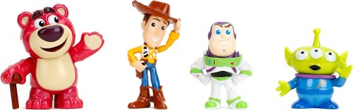 Jada Toy Story Metalfigs 4-Pack - Buzz Lightyear, Woody, Alien & Lotso | 2.5” Diecast Collectible Figures for Kids 8+