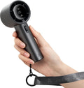 JISULIFE Handheld Fan Pro Series - Powerful Cooling with 100 Speed Settings | Metal Body, Digital Display, 5000mAh Battery, Grey