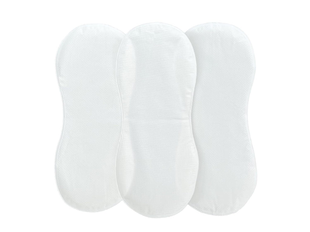 Peanut Changer | Super Soft Changing Pad Liners - Thicker Waterproof & Machine Washable - 3 Pack