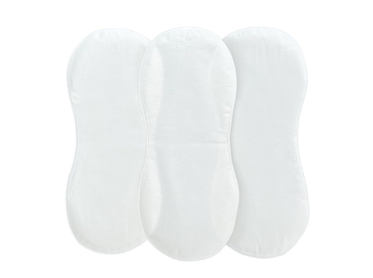 Peanut Changer | Super Soft Changing Pad Liners - Thicker Waterproof & Machine Washable - 3 Pack