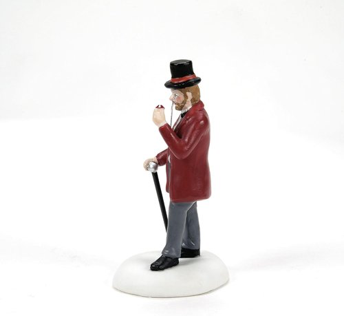 Department 56 | Dickens Village 40th Anniversary Figurine - Handcrafted Porcelain Mini Decor, 2.7 Inch