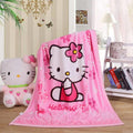 SIKYUCOR Cartoon Printing Throw Blanket for Girls Kids Adults, 40""x55"", All Seasons Flannel Fleece Blanket, Soft & Warm Plush Blankets for Couch Sofa Bed Camping Travel (pink 1)