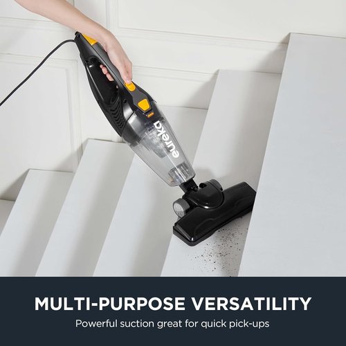 Eureka Blaze Stick Vacuum Cleaner - Powerful 3-in-1 Handheld & Upright Vac for Pet Hair | Lightweight Black