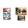 Hallmark Thomas Kinkade Boxed Christmas Cards Assortment (40 Cards with Envelopes and Foil Seals) & Thomas Kinkade Boxed Christmas Cards Assortment (3 Designs, 24 Christmas Cards with Envelopes)