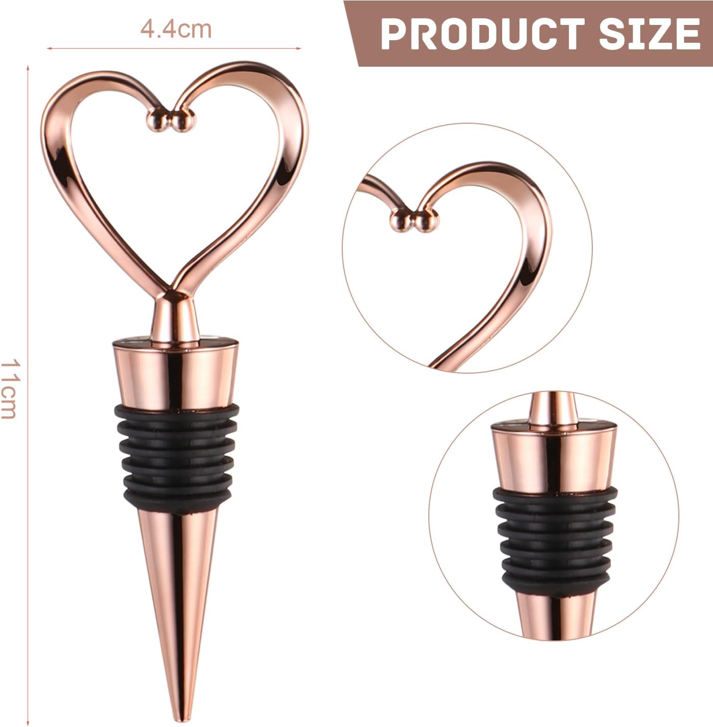 Wine Stopper 3Pack Wine Bottle Stopper Reusable Wine Stoppers Leak Proof Wine Corks Bottle Cover for Keeping Standard Bottles Wine Champagne Fresh