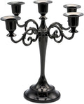 Skiennix Black Candelabra Candle Holders - 10.6 Inch Tall for Pillar & Taper Candles | Easy Assembly Halloween Decor