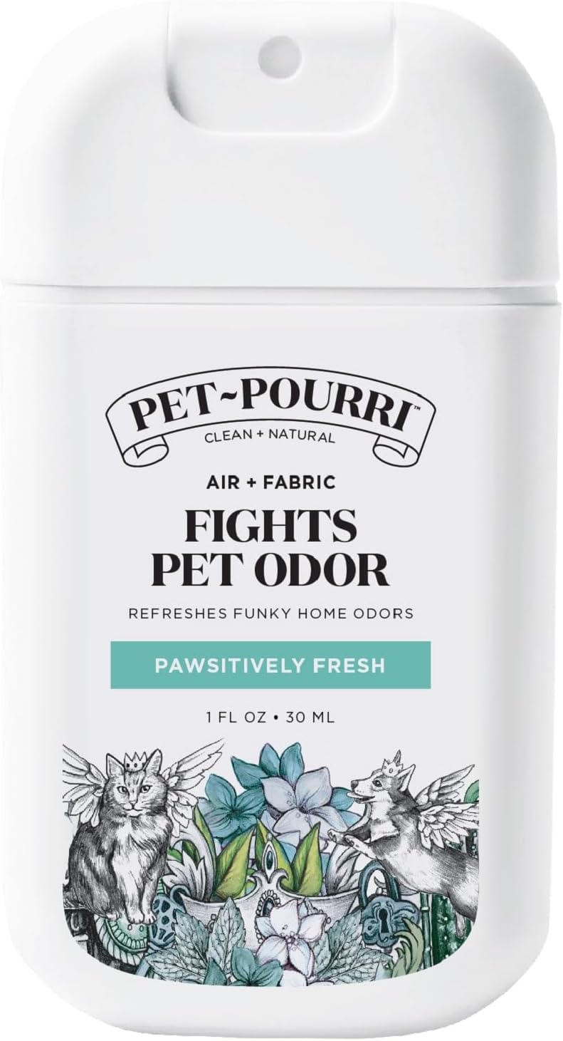 Poo-Pourri Pawsitively Fresh Pocket Deodorizer Spray - Plant-Based Odor Remover for Dogs & Cats | Vet Recommended