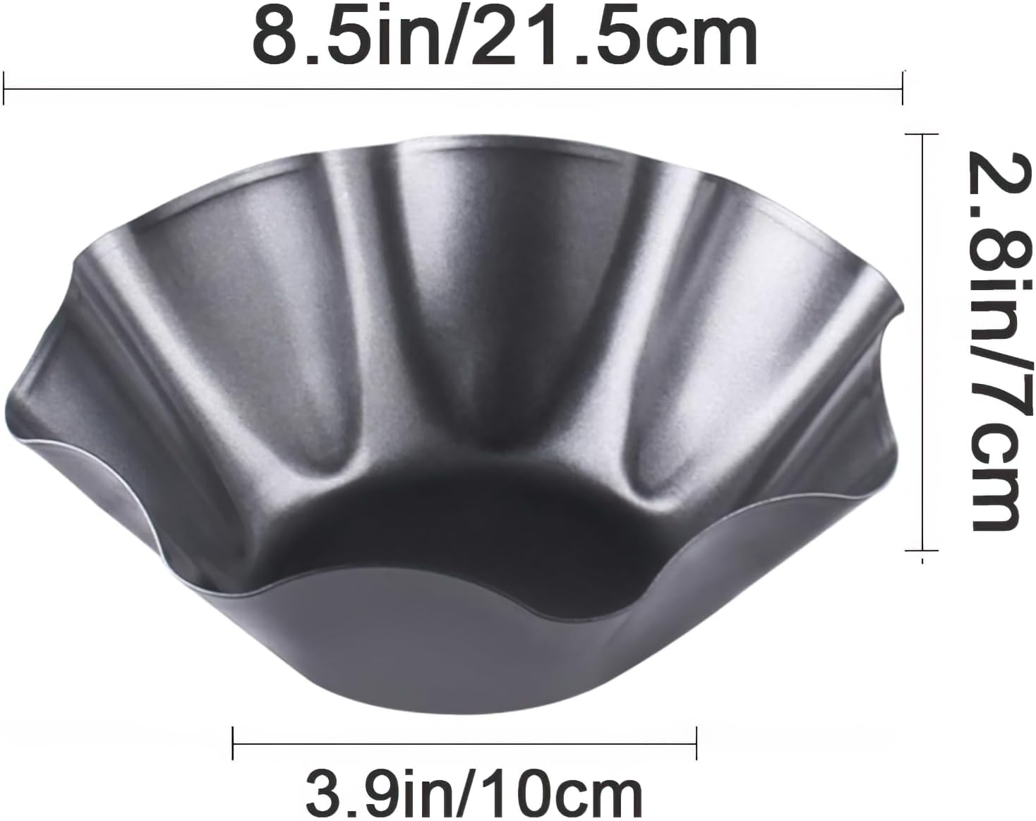 Skiennix Nonstick Taco Shell Bowl - 2 Pack Carbon Steel Tortilla Maker for Baking & Frying