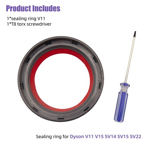 Gloate Dust Bin Top Fixed Sealing Ring Replacement for Dyson V11 V15 SV14 SV15 SV22 Vacuum Cleaner, Dirt Cup Bucket Tank Can Sealer Parts Accessories