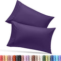 Utopia Bedding Queen Pillow Cases - Soft Brushed Microfiber - Fade Resistant | 20 x 30 Inches, Eggplant - 2 Pack