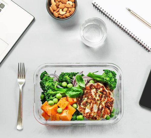 M MCIRCO Glass Food Storage Containers - 30-Piece Airtight Meal Prep Set | Snap Locking Lids, Microwave & Oven Safe