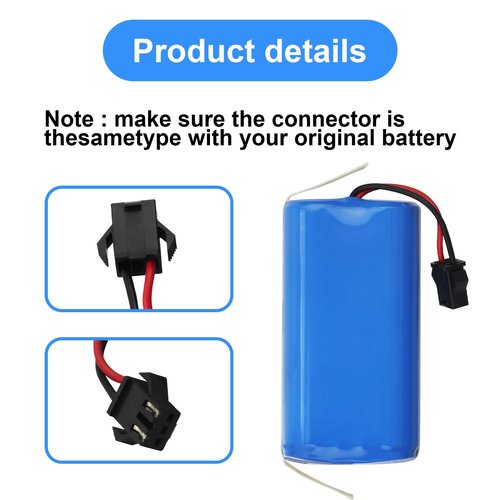 14.4V Replacement Battery for Ionvac SmartClean 2000, Robovac 7687 7688 V4 7997 Coredy R750-1600Pa, X586 X500 Simum 7 T8 V300 Robot Vacuum Battery for ionvac Replacement parts SUN-INTE-172 2600mAh