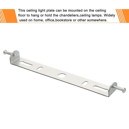 MECCANIXITY Ceiling Light Plate, 130mm 150mm Lighting Fixture Mounting Bracket Light Crossbar for Home Office Chandelier, Pack of 4