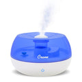 Crane Personal Ultrasonic Cool Mist Travel Humidifier and Vaporizer for Congestion Relief, 360° Adjustable Nozzle, Filter-Free .75 Liter Tank, Blue/White, Office Humidifier