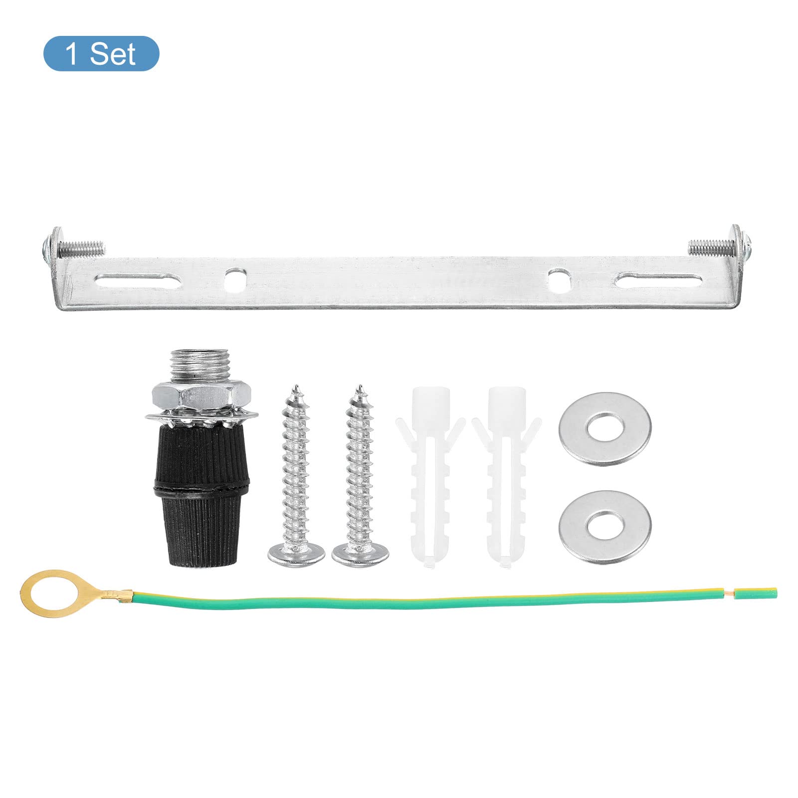 PATIKIL 155mm Ceiling Light Plate Kit, 1 Set Pendant Light Lighting Fixture Mounting Bracket Hardware for Home Office Chandelier