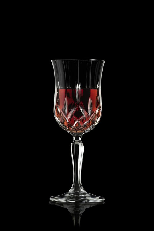 Barski Wine Glass - Goblet - Red Wine - White Wine - Water Glass - Stemmed Glasses - Set of 6 Goblets - Crystal like Glass - 7.75 oz. Beautifully - Cut Crystal - Designed Made in Europe