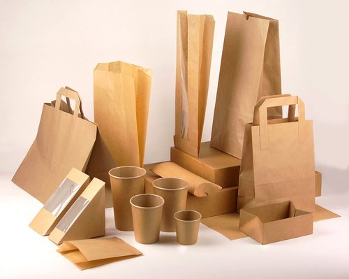 PACKNWOOD - 210SVIS2214 - Brown Kraft Bag with Window - Kraft Sealable Bag with Window - Clear Front Brown Kraft Paper - Recyclable Paper Bags - (8.7" x 5.5" x 2.4") - (Case of 1000)