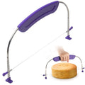 Stainless Steel Adjustable Cake Leveler Cutter, 9 Height Slicer Cake Cutter Slicer & Stabilizing Feet for Layering, Molding, and Decorating
