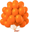 PartyWoo Orange Balloons - 50pcs 12 Inch Fall Latex Helium Balloons for Birthday & Baby Showers
