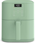 Bella 6 Qt Slim Air Fryer - EverGood™ Ceramic Nonstick Coating, Adjustable Temp, 60 Min Auto Shutoff, Seaglass