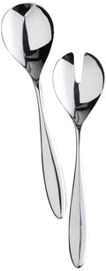 Alessi Mami 10-1/4-Inch by Salad Set, Mirror Polished, Silver