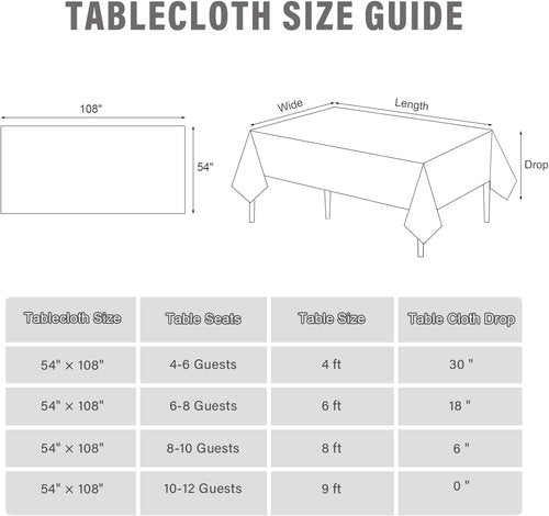 Green Plaid Tablecloths by [Brand Name] - 54 x 108 Inch Disposable Waterproof Covers for BBQ & Birthday Parties