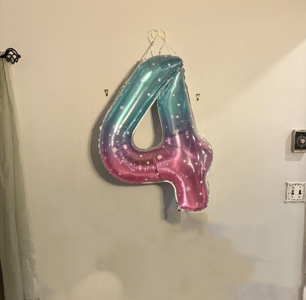 Number Balloons - 40 Inch Birthday Balloons for Girls & Boys | Pink, Purple, Blue - Perfect for 1st, 11th, 21st Celebrations